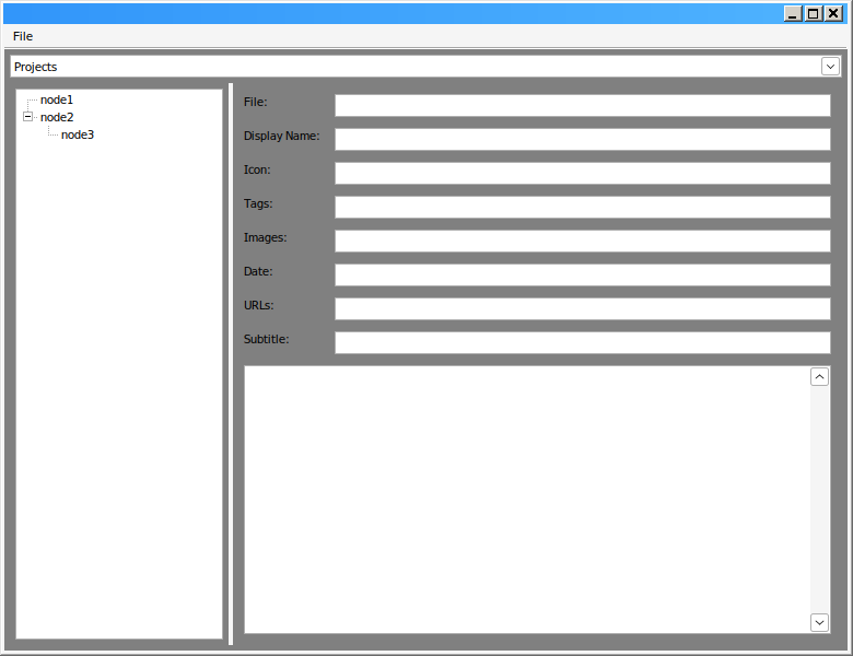 The result from wxFormBuilder