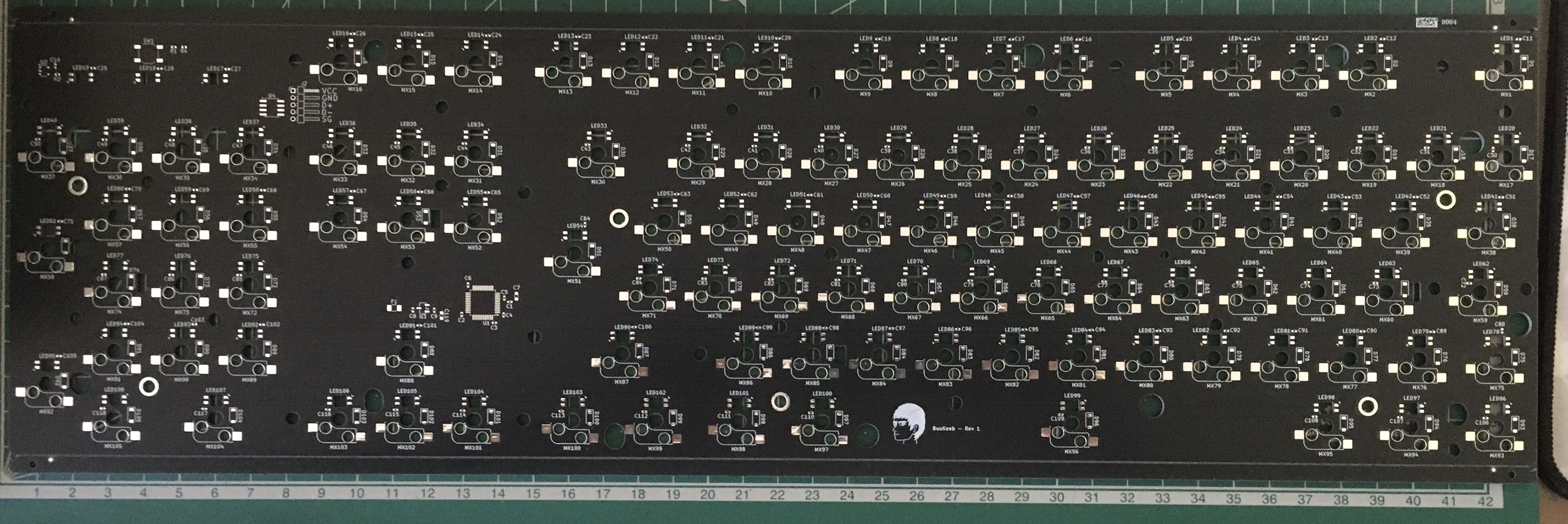 Blank board back side