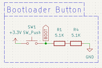 Bootloader button schematic
