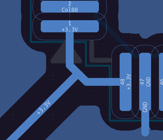 Routing perpendicularly