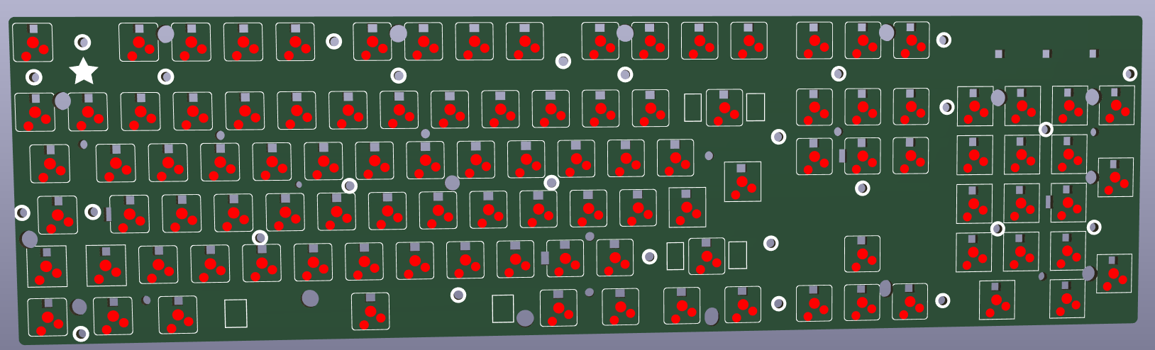 The PCB after importing all the layers