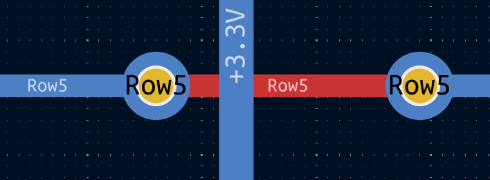Using vias to help cross over a trace