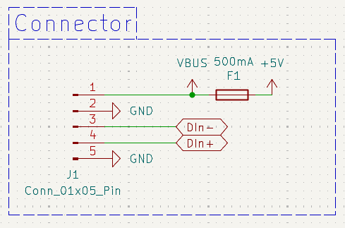 USB connector schematic