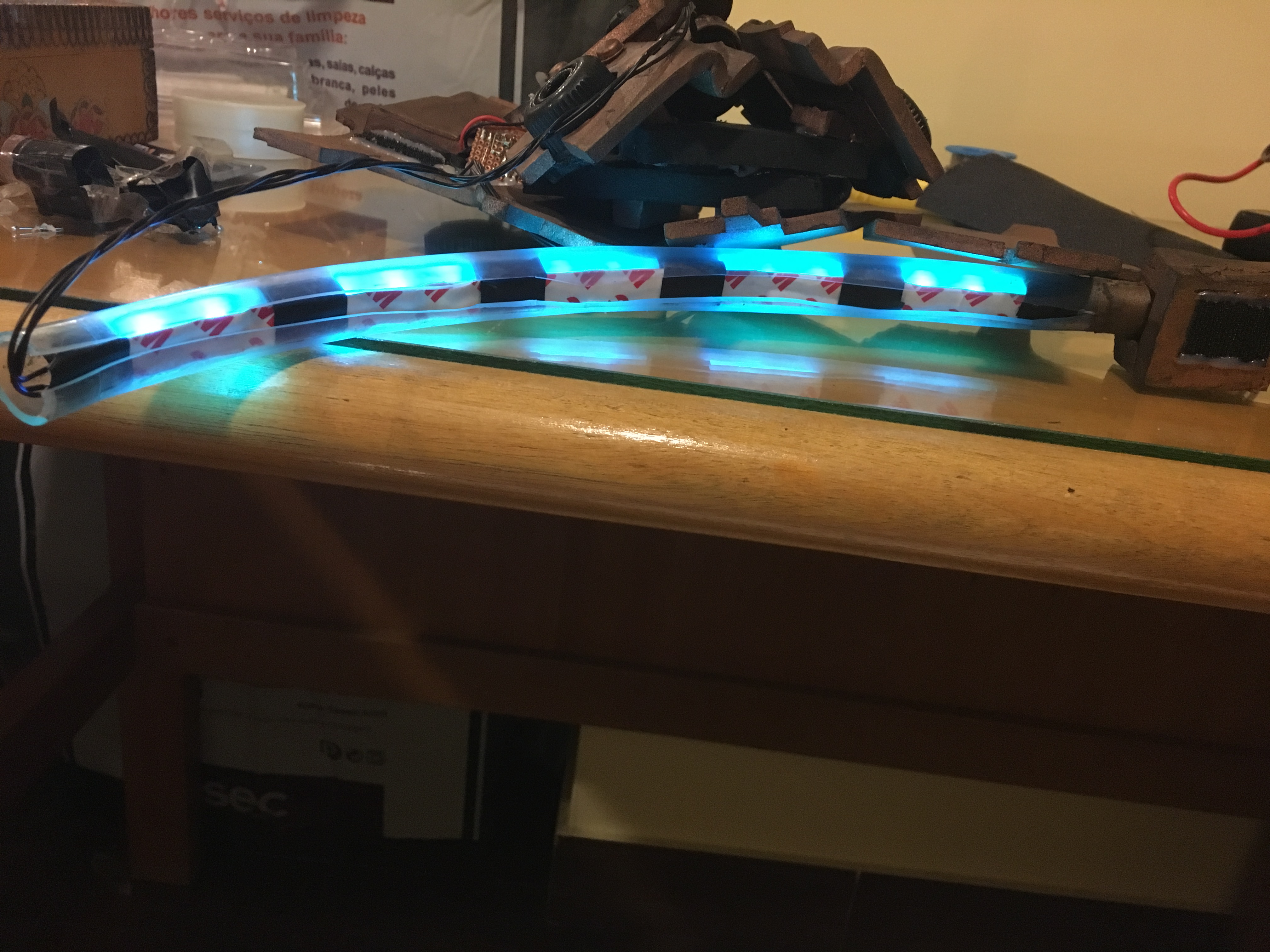 LEDs on the spine