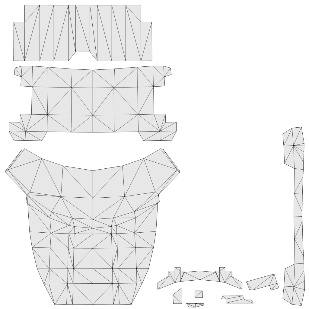 Chest screen UV map