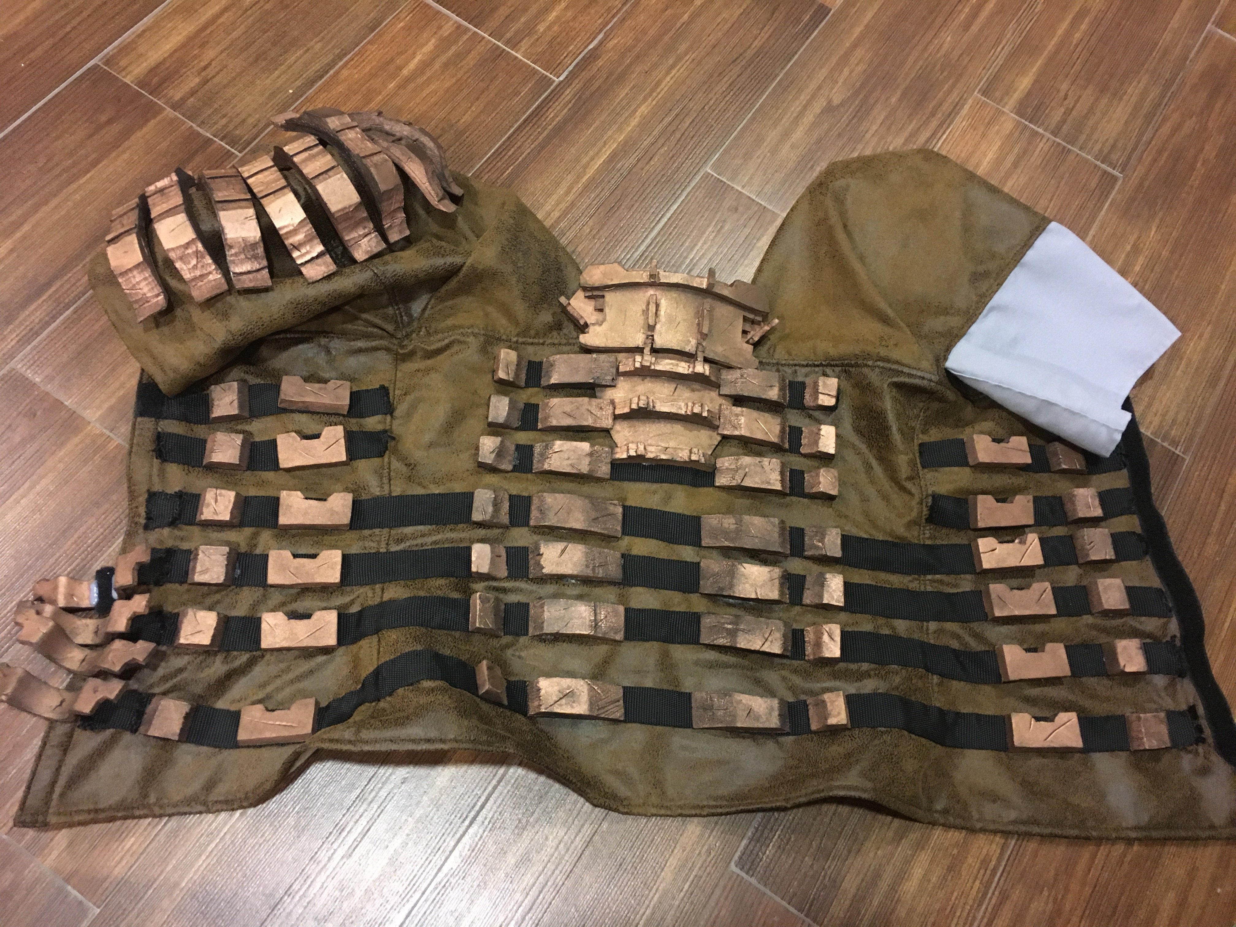 Leather vest with armor